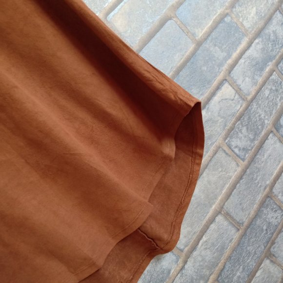 Solid color V-neck short sleeve - Picture 5 of 5